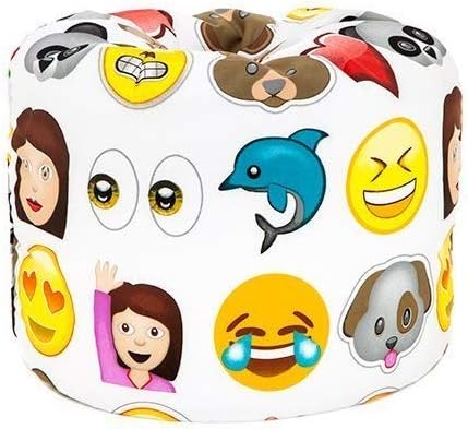 Ready Steady Bed Kids Toddler Childrens Bean Bag Chair | Comfy Children Furniture | Soft Child Safe Seat Playroom | Ergonomically Designed Toddler Furniture (Emoji)