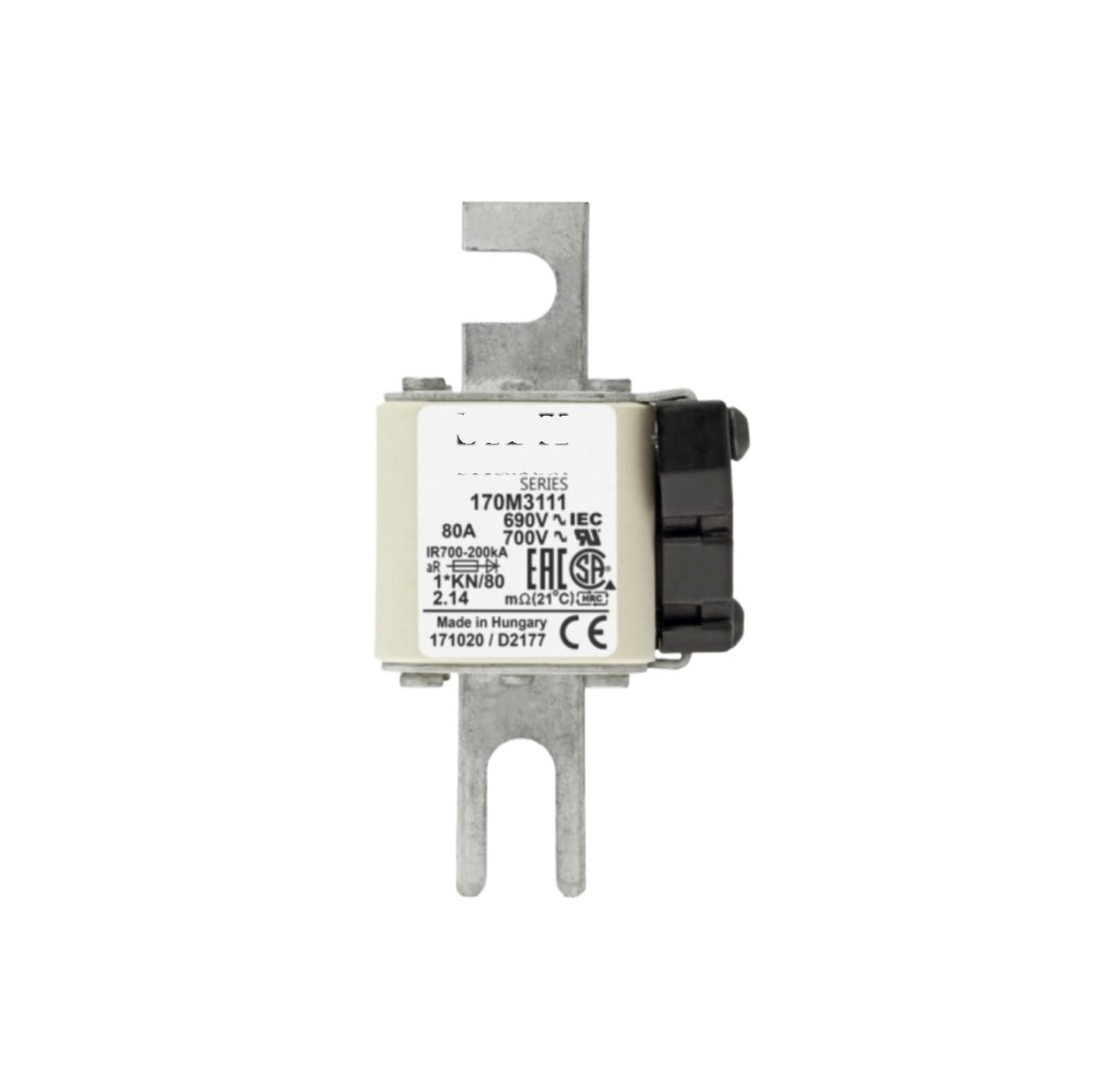 Fusible 170M3111 et 170M3110 pour protection circuit industriel