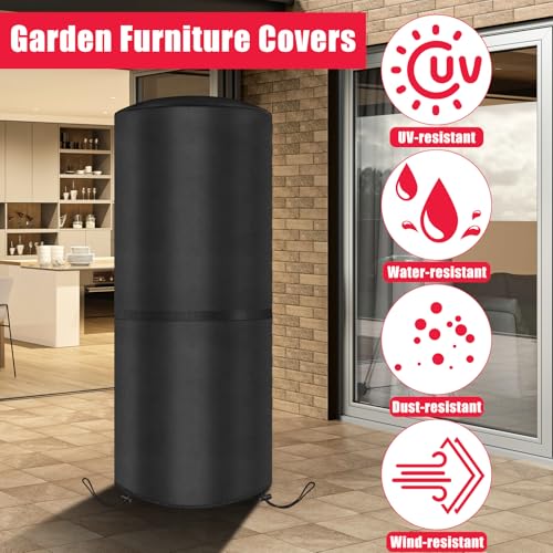 SIRUITON Wetterschutzabdeckung für Enders Polo 2.0 Terrassenheizer, reißfest, strapazierfähig, 420D Oxford-Gewebe, wasserdicht, winddicht, UV-beständig, Outdoor-Boxsackabdeckung ( 50x50x120cm)