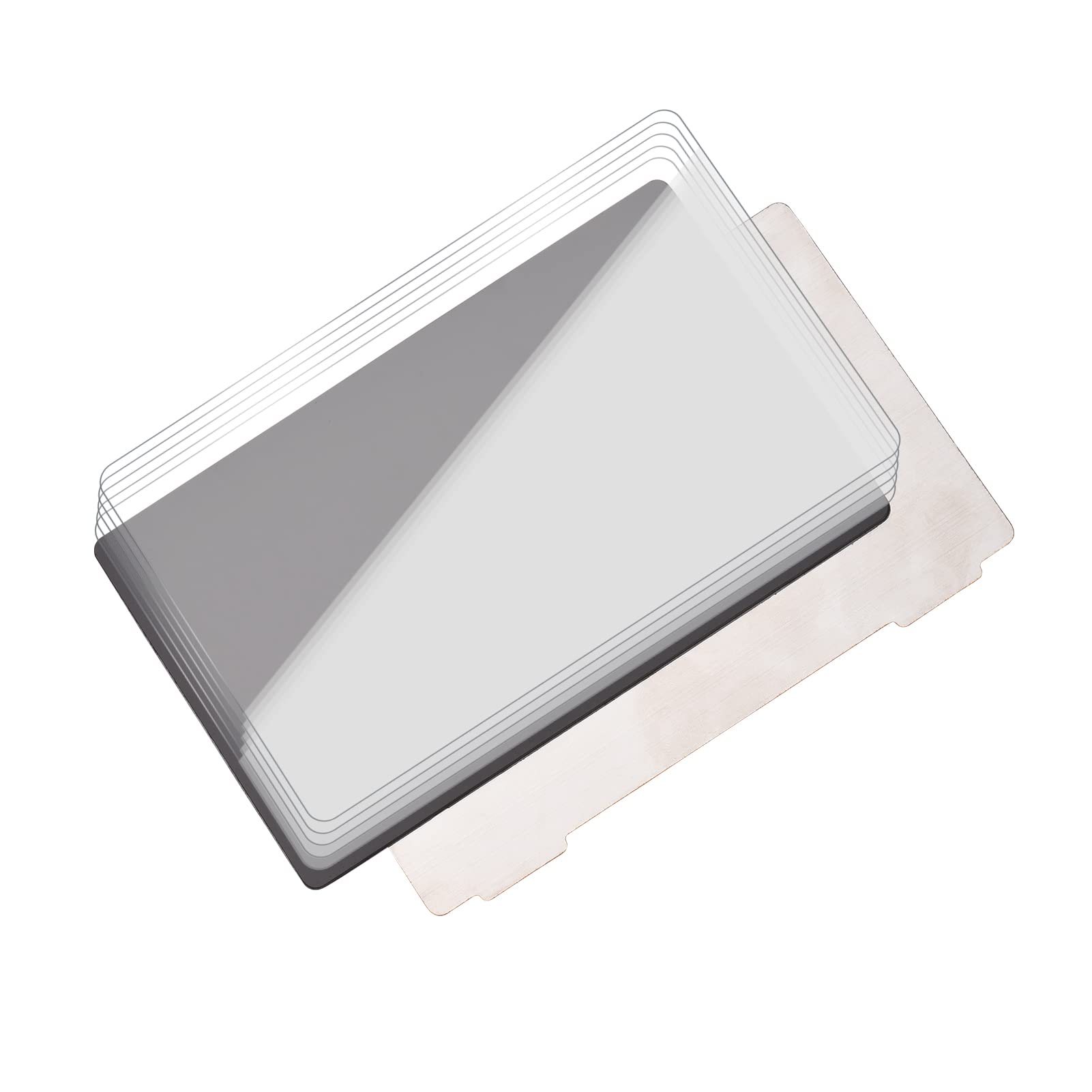 DOGOU 138 * 85mm Removal Spring Steel Flexible Build Plate Sheet Compatible with 3D Printer CR Ld-002H Print Bed+Magnetic Sticker with Adhesive Backing&5pcs FEP Film 200x140mm 0.1mm Thickeness