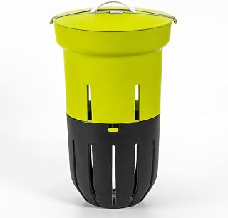 Urbalive - Compostador para gusanos (12 L, para jardín subterráneo, para excavar, de plástico reciclado), color verde