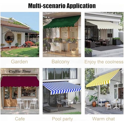 Toldo retráctil manual para patio que soluciona el exceso de calor 7