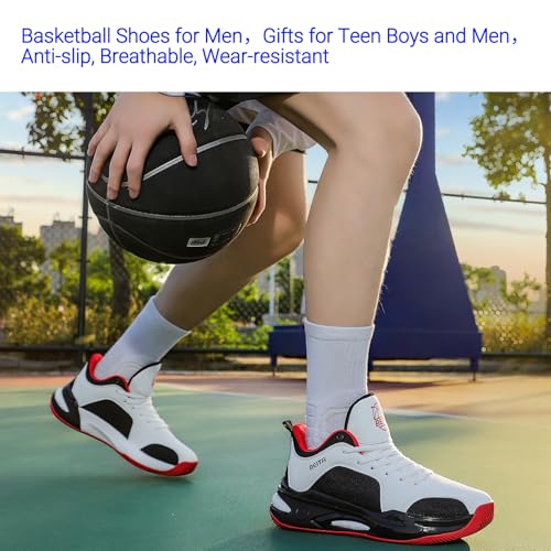 Image of Beita Basketball Shoes for Men High Upper Sneakers Breathable Sports Shoes Anti Slip