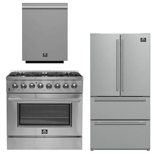 FORNO 3-Piece Kitchen Package – Galiano 36" Dual Fuel Range