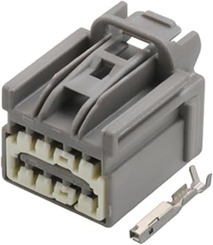 1/5/10/20 Sets 10 Pin 7282-6455-40 7283-6455-40 Car Auto Rearview Mirror Cable Socket Male Female Grey Connector AICNRUT10p female,1 set