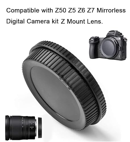 Tampa do corpo da câmera e tampa da lente traseira para Nikon Z7II Z6II Z7 Z6 Z5 Z50 kit Z Mount, su