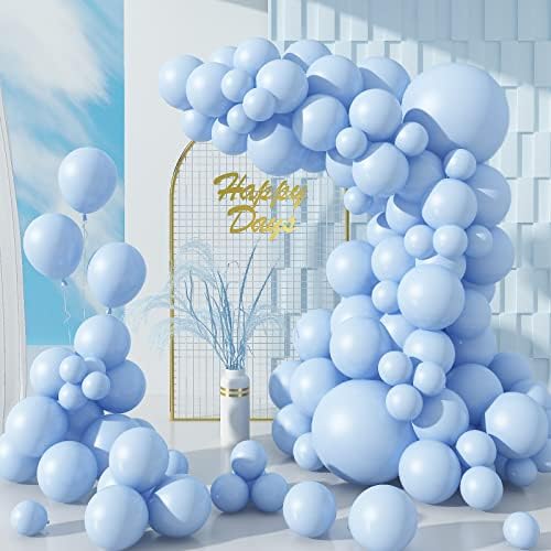 Biapian Dark Green Balloons, 104PCS Green Balloon Garland Arch Kit With 18/12/10/5 Inch Matte Green Latex Party Balloons Different Sizes, for Birthday Baby Shower Jungle Forest Party Decorations