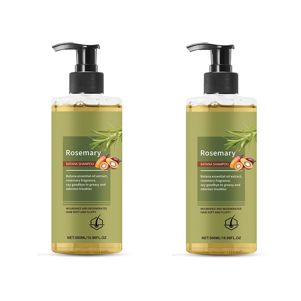 Champú hidratante nutritivo y voluminizador, limpiador suave for un cabello saludable, brillante y esponjoso y sedoso(2PCS)