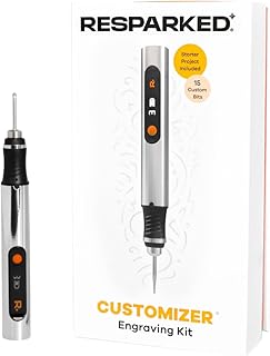 Customizer™ Special Edition Engraving Kit – DIY Starter Set with Engraving Pen, Bits & Materials – Create Personalized Keychains, Magnets & Metal Art – Giftable Craft Kit for Beginners