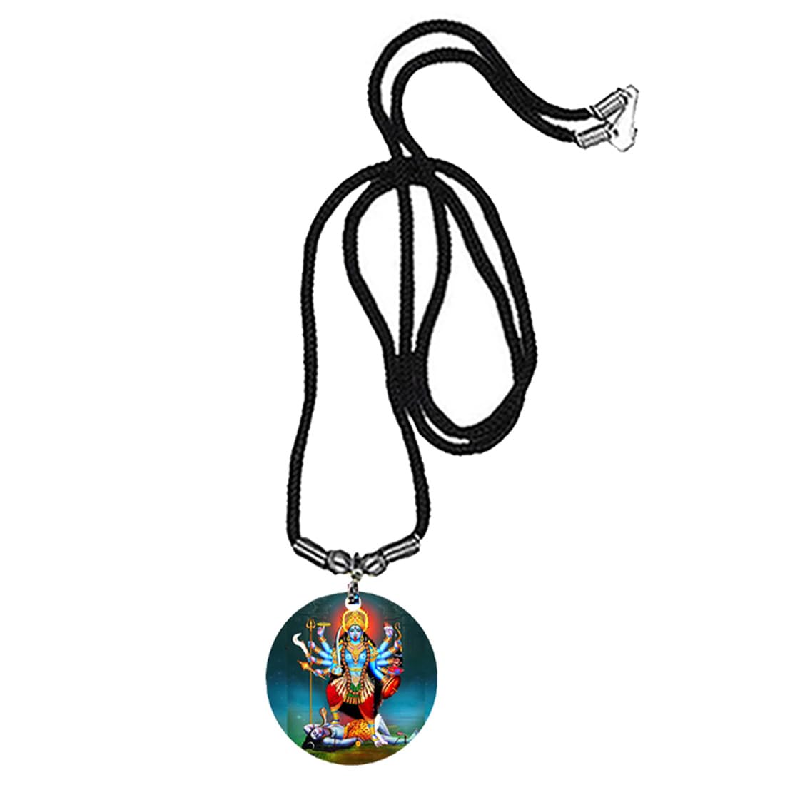 Maa Kali Mahakali Mata Cord Chain Religious Pendent for Men and Women