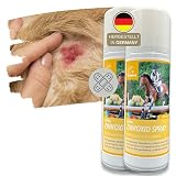 ♥ We Love Animals I Protección para heridas para cada caja de limpieza I Protección para una rápida curación de heridas I Cuidado de la piel I El caballo tiene una pequeña herida o abrasión? - El spray de zinc ofrece la mejor protección contra la humedad I Tradicionalmente aplicado para ayudar en heridas malas curativas I Como alternativa para la pomada de heridas y la pomada de zinc I pertenece a cualquier farmacia. - Primeros auxilios para todas las mascotas