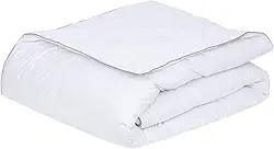 Plumasul Edredom 85% Penas 15% Plumas de Ganso Cor Branco Solteiro 160X220cm