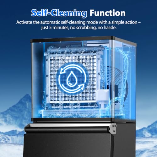 Image of 450LBS /24H Commercial Ice Maker Machine 250LBS Bin Split