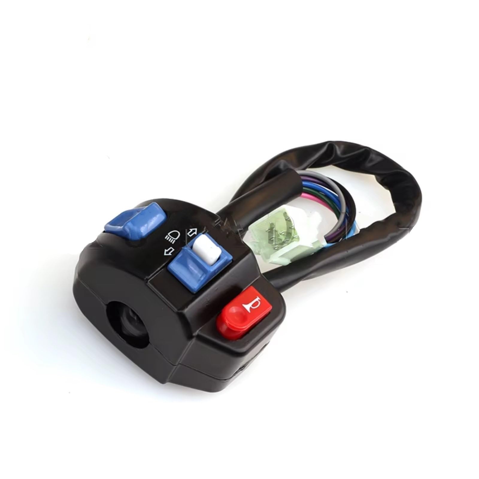 1 Pz 22mm Interruttore Moto Controllo Manubrio Per Di Avviamento Faro Indicatore Direzione Universale Blocco Comandi Moto(Left)