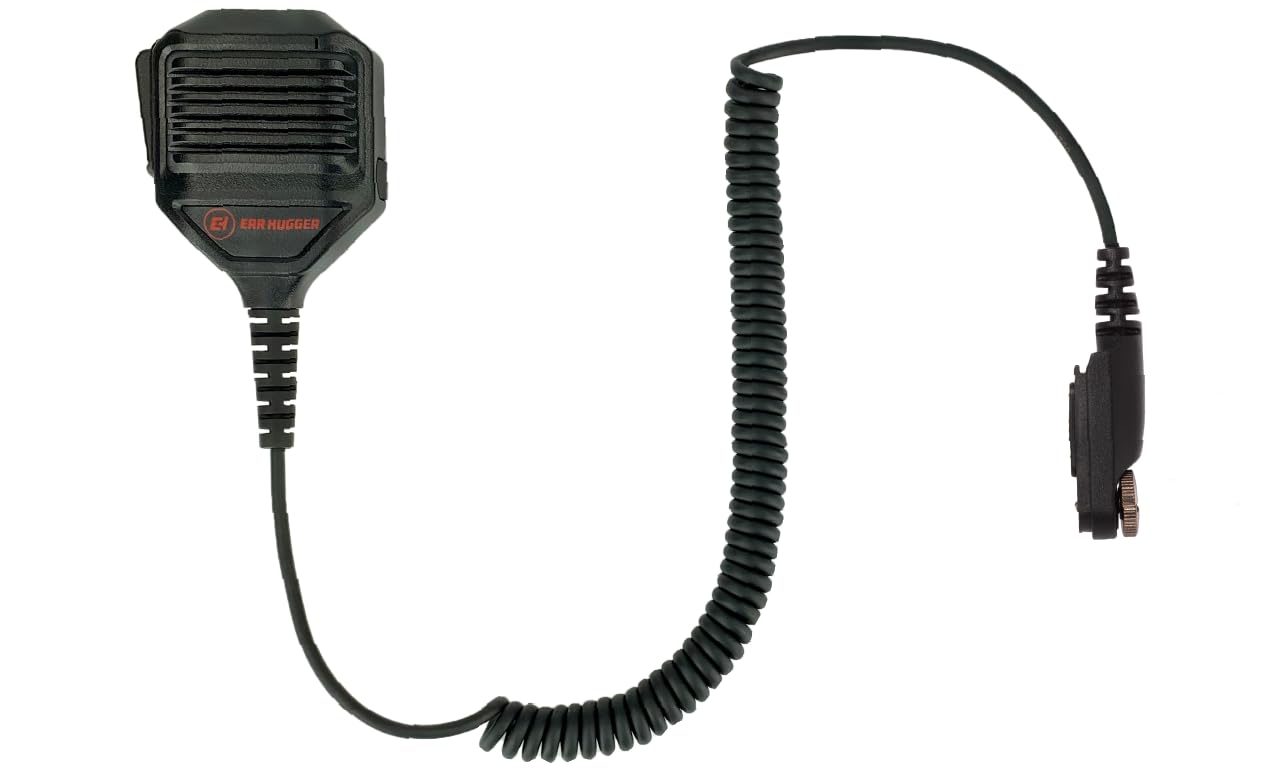 EarHugger HD™ Speaker Mic for Harris XL-200P XL-185 XL-150 XL-400P Radios. Radio Speaker Mic.