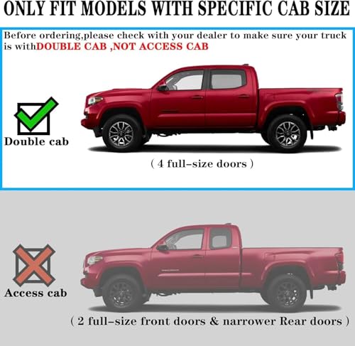 Image of COMNOVA Two-Stairs Running Boards for 2024-2026 Toyota Tacoma Double Cab
