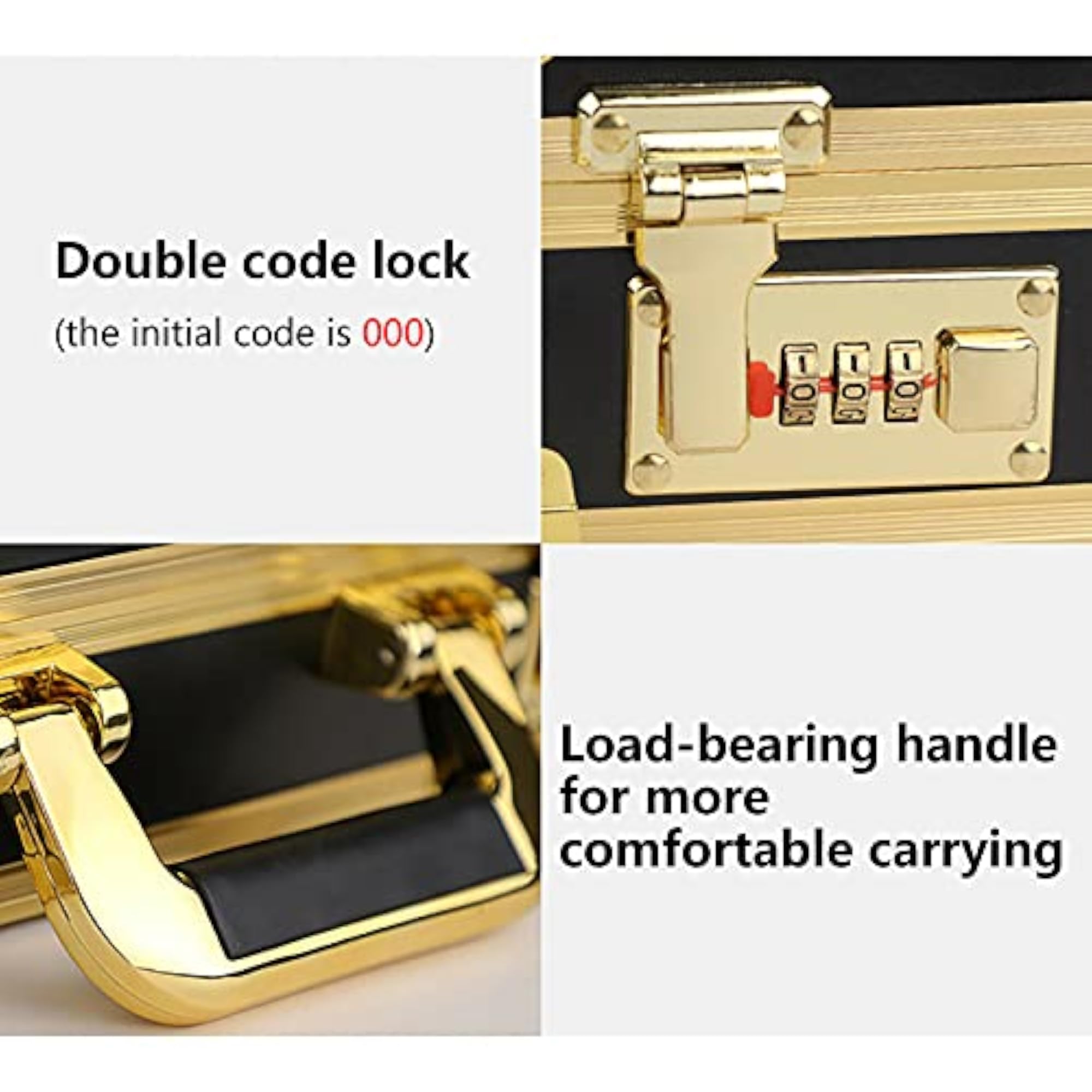Professional Barber Case for Stylist Tools, Gold