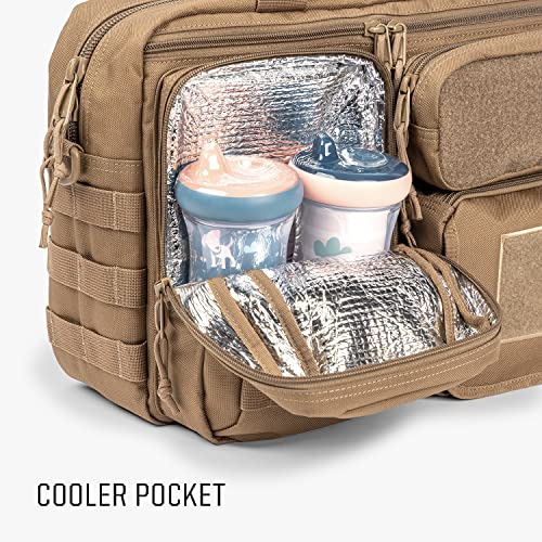 Tactical Baby Gear Deuce 3.0 Tactical Diaper Bag With Changing Mat (Coyote Brown) #TOP4