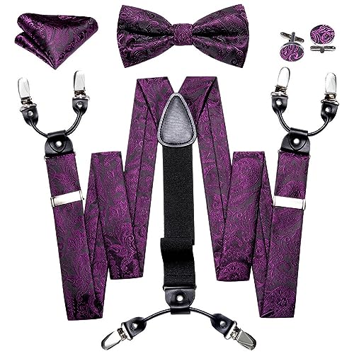 Set de Tirantes y Corbata de Lazo para Hombre en Seda miniatura 1