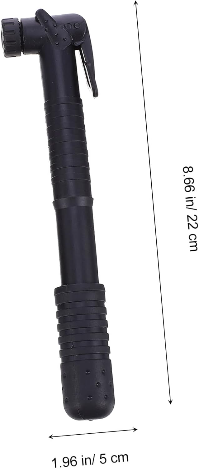 Milisten Mini Bike Air Pump with Frame Mount, High Pressure Portable Tire Inflator for Dual Valve Types, Black Compact Handheld Bicycle Pump for Road and Mountain Bikes