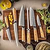 Kitchen-Knife-Set7-Piece-Damascus-Kitchen-Knife-Set-Professional-67-Layer-Japanese-AUS10-Steel-Chefs-Cleaver-KnifeKitchen-ScissorsKnife-SharpeningBread-Knife-More ZILNEHZ Kitchen Knife Set,7-Piece Damascus Kitchen Knife Set Professional 67-Layer Japanese AUS10 Steel - Chef's Cleaver Knife,Kitchen Scissors,Knife Sharpening,Bread Knife,& More