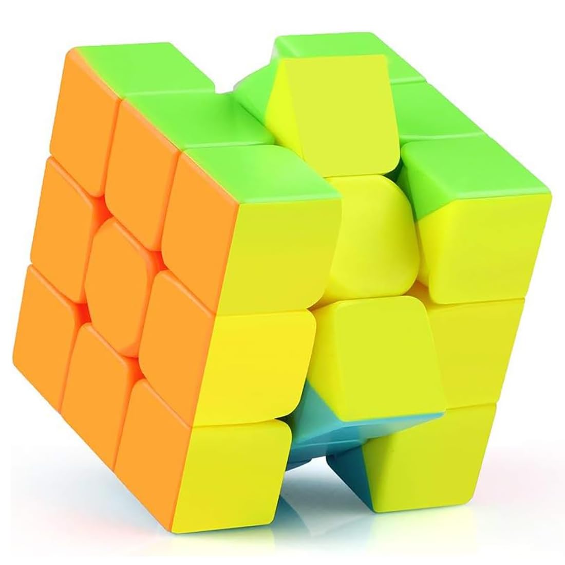 HAWKISTER Qiyi Warrior S Cube 3X3 Stickerless Professional Speed Magic Cube Puzzle, For Kid 1