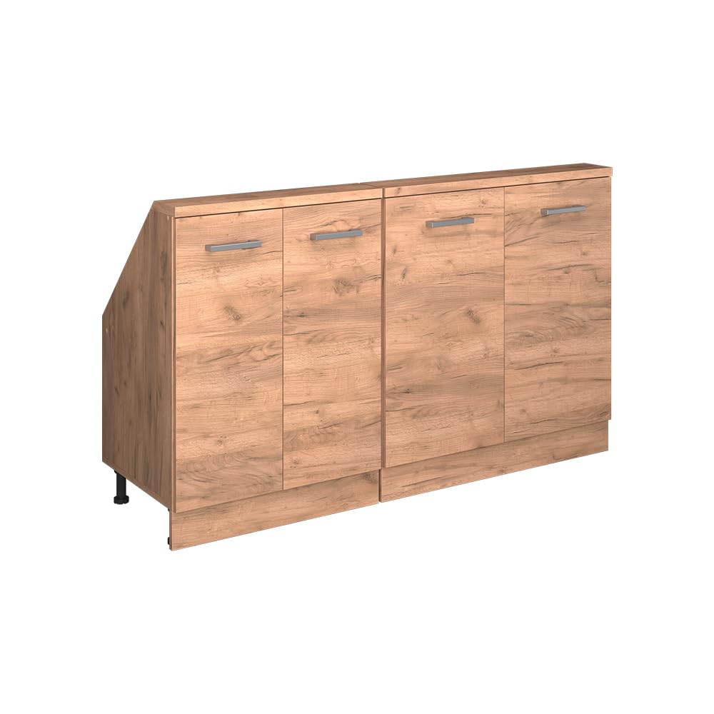Vicco Ensembles de Meuble de Rangement sous Pente Rion, Chêne de Force doré, Lot de 2, adapté au Rangement Peu encombrant sous Les toits en Pente