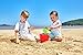 Hape Beach Basics Sand Toy Set Including Bucket Sifter, Rake, and Shovel Toys| Sand Toy Playset for Toddlers 18M+