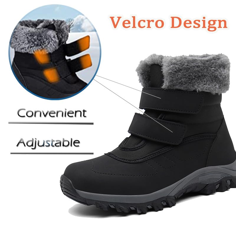 MIFAWA-Womens-Snow-BootsWinter-Boots-for-WomenSnow-Boots-for-WomenLadies-Winter-BootsFur-Lined-Warm-Boots-for-WomenNon-Slip-Waterproof-Lightweight-Short-Winter-Boots-Snow-Shoes