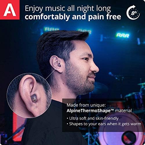 Alpine MusicSafe Pro Gehörschutz Ohrstöpsel für Musiker – Transparent | Drei austauschbare Filterstufen für Musikerlebnis ohne Hörschäden - 16, 19 & 22dB. Hypoallergen & wiederverwendbar. - View 5