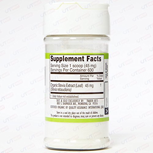 Trader Joe's ORGANIC Stevia Extract CALORIE FREE 1 OZ 630 Servings image 5