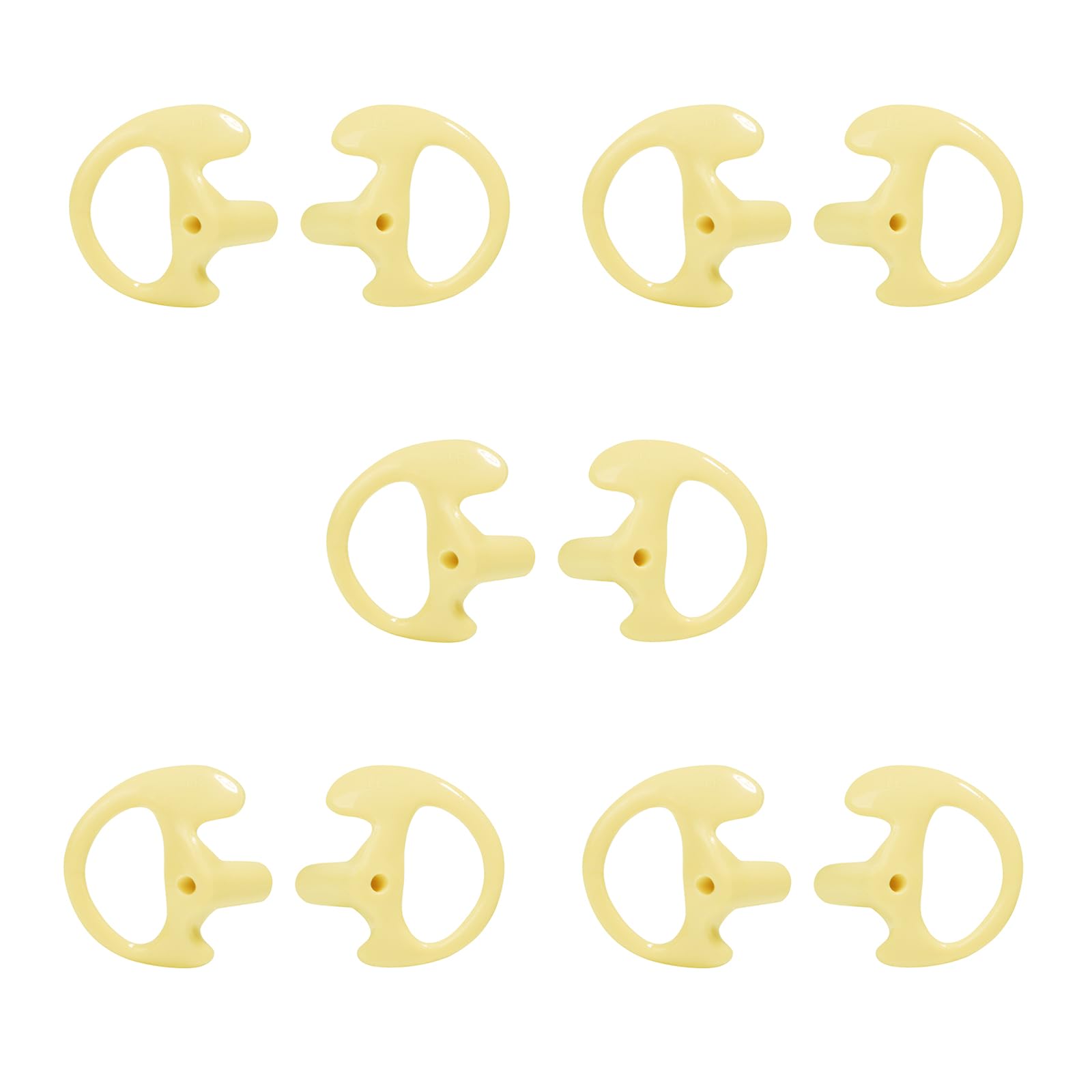 Replacement Soft Earmould Earpiece Earbud Air Acoustic Headset Earplug for Walkie Talkie Coil Tube Audio Kits,5 Pairs (Blue, Small) — view 14