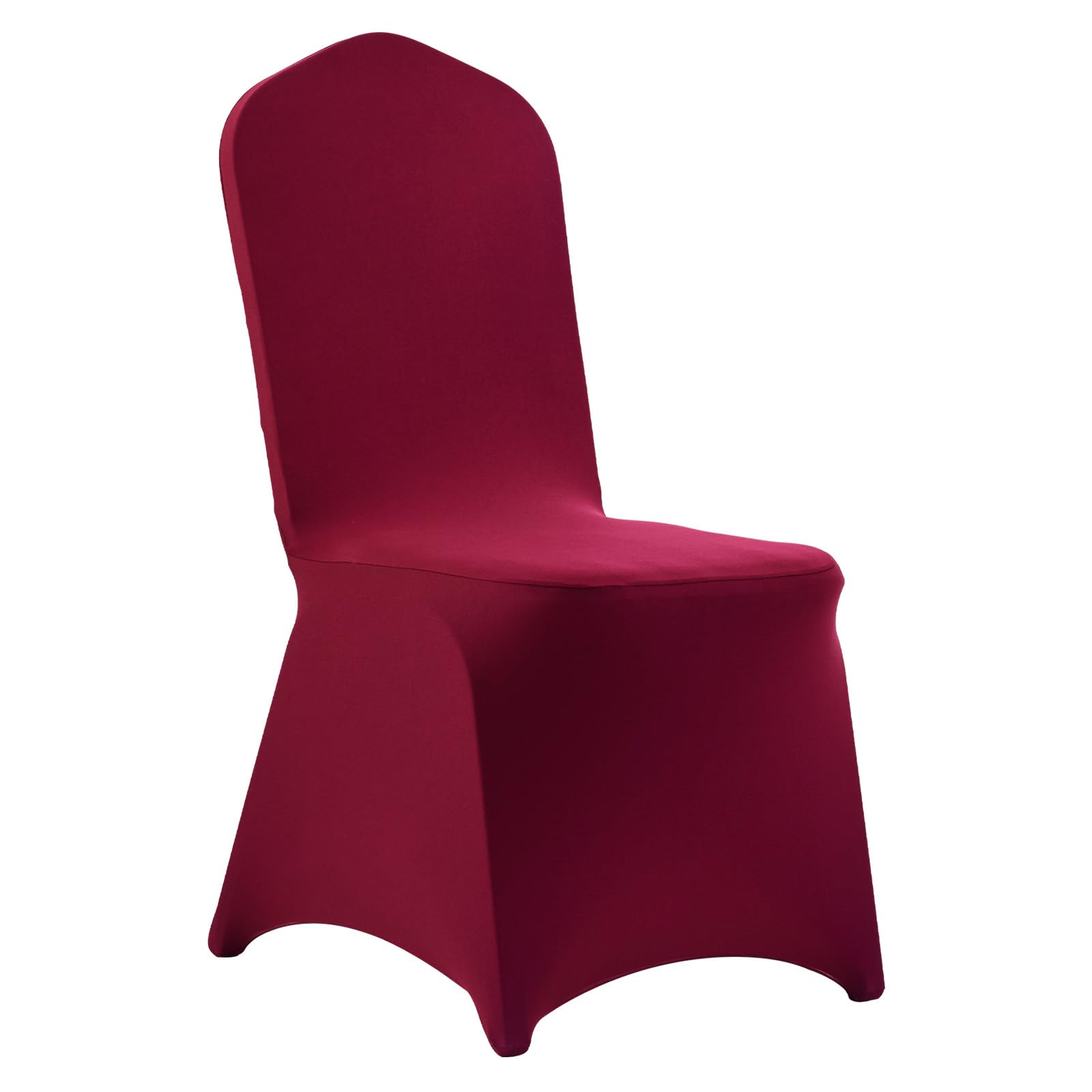 VEVOR Lot de 50 Housse de Chaise Extensible, Couverture Protecteur de Chaise en Polyester et Élasthanne, pour Mariage, Salle à Manger et Banquet, Convient aux Sièges Jusqu'à 51x45x95 cm, Bordeaux