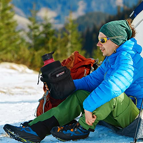 Image of NATURE PIONEOR 64 oz Insulated Water Bottle with Carrier Bag & 3 Lids