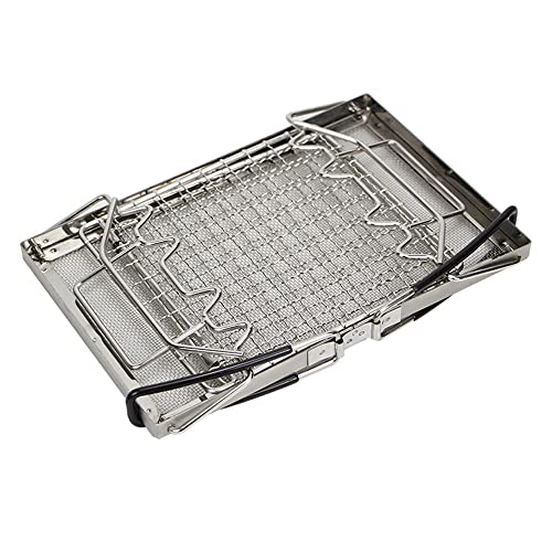 Churrasqueira,Lianai Fogão portátil Grelha de topo Rede Mini Forno Dobrável Grelhador Suporte de Ass