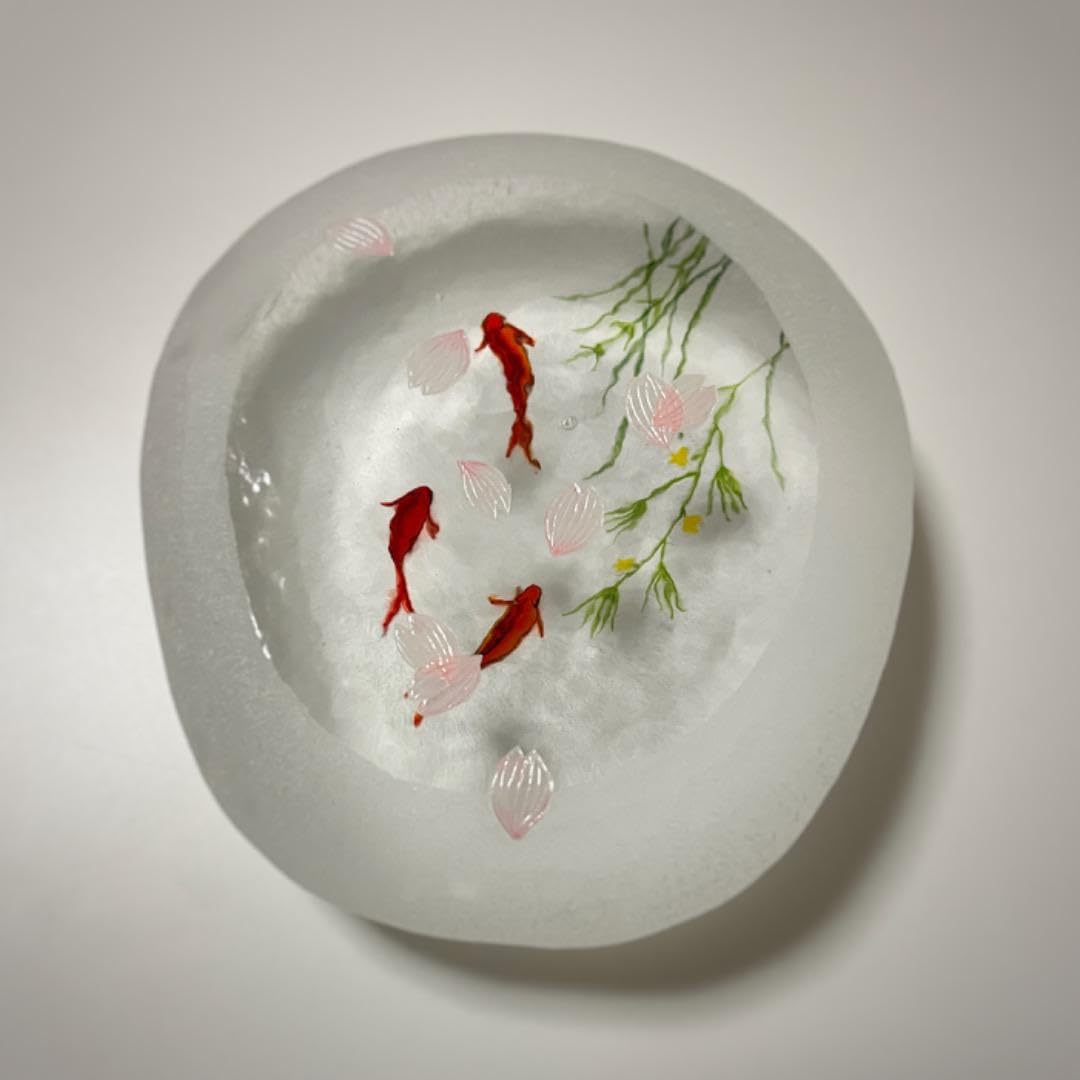 久保裕子石文鎮ガラス