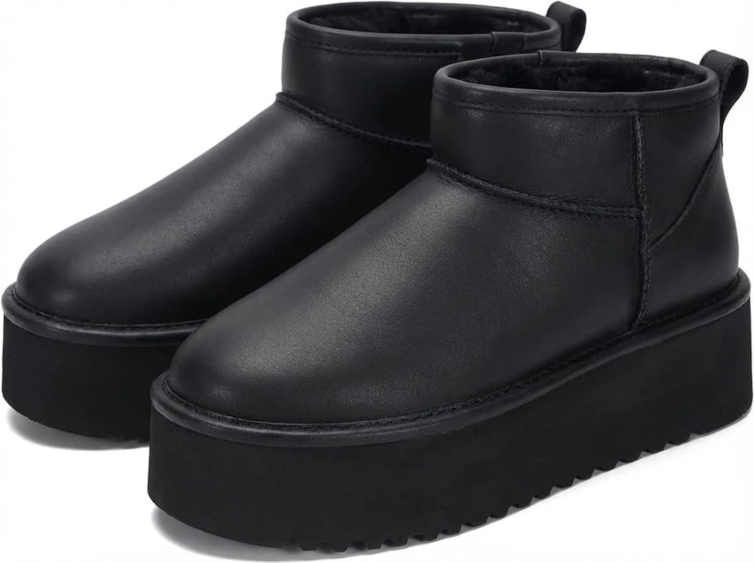 Project Cloud 100% Genuine Leather Ankle Boots for Women - Anti-Slip Memory Foam Insole Womens Boots - Lightweight Winter Womens Shoes, Ankle Booties