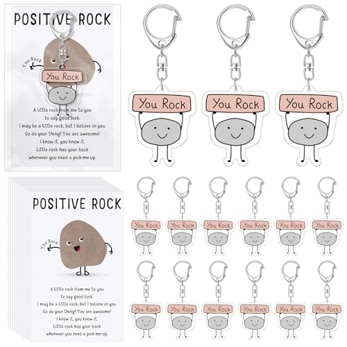 Image of Landical Positive Animal Keychains Bulk, Back to School | First Day of School Gift, Inspirational Cards, Acrylic Charms, Coworker Appreciation, Team Recognition, Group Handouts