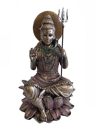 Estatua Hindu Dios Shiva Azul 8 in alto x 5 in ancho