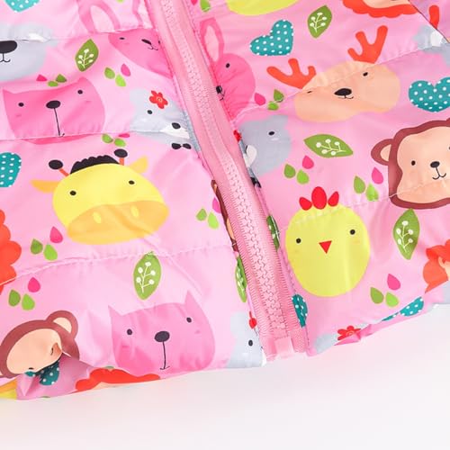 Kids Cute Cartoon Graphic Windbreaker Jacket Lightweight Hooded Rainproof Coat Fall Winter Outdoor Hiking Clothes4