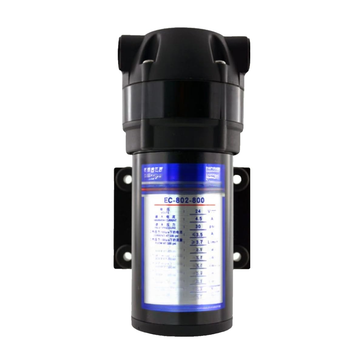 Pompa booster depuratore d'acqua pompa 'acqua filtro domestico a membrana 24V(800G EC-802-800)