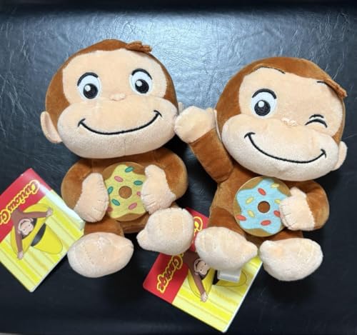 おさるのジョージぽってりぬいぐるみ ドーナツ 2種セット