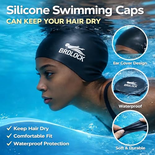 BRDLOCK Extra Large Swim Cap for Long Hair Braids Swimming Cap Adult Women - image 2