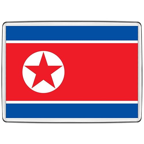 Pixly® North Korea Flag Fridge Magnet Large Jumbo Size Korean Keepsake Country Souvenir Novelty Refrigerator Magnets Gift