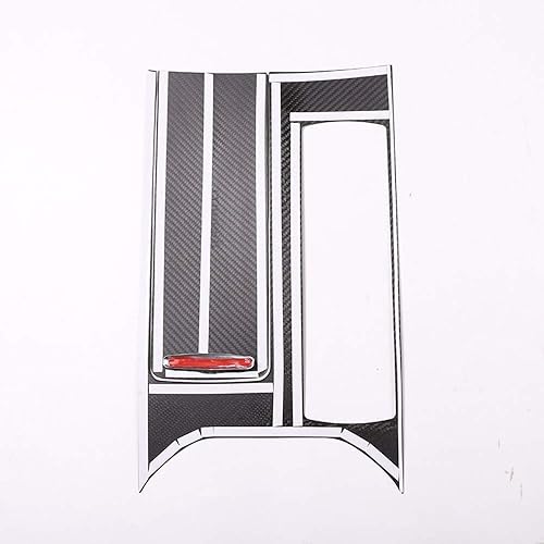 Miniatura 7 de YIWANG Cubierta de panel de consola central de coche de fibra de carbono real, 3 piezas para Land Rover Range Rover Sport 2014-2017 Auto Accesorios