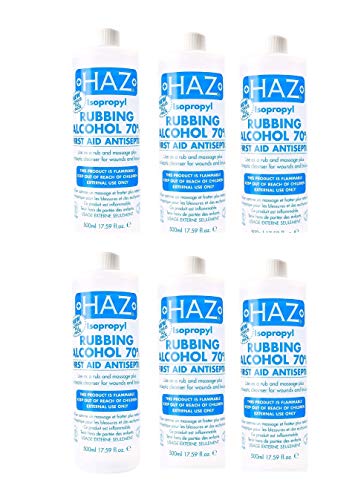 Haz 500 ml Isopropyl Rubbing Alcohol First Aid Anti Septic (6 PCS OFFER)