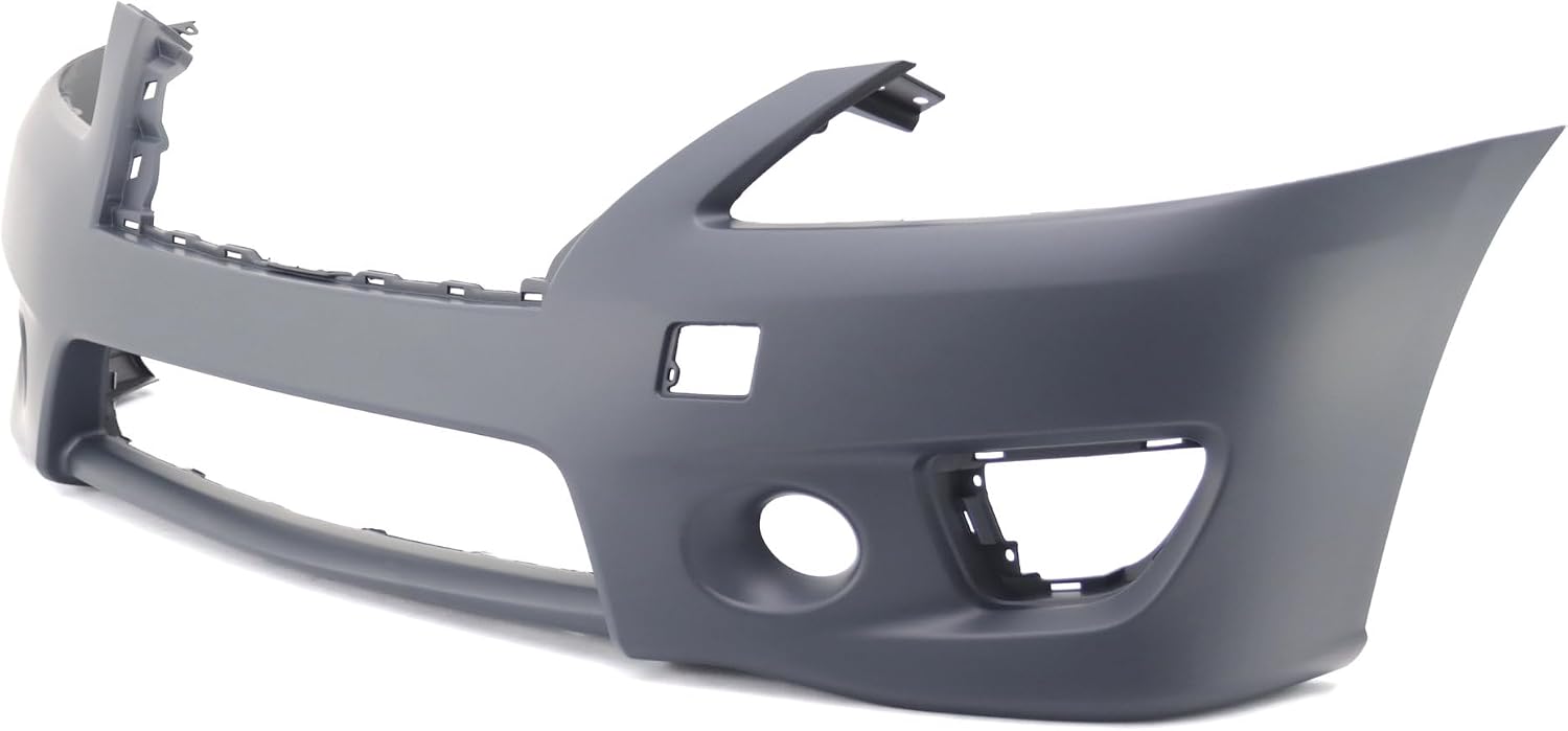 FitParts Compatible With Front Bumper Cover 2013-2014 Nissan Sentra SR Sedan 13 14. New, Primed. With Fog Light Holes. W/o Parking Aid Sensor Holes. 620223RM0J NI1000290