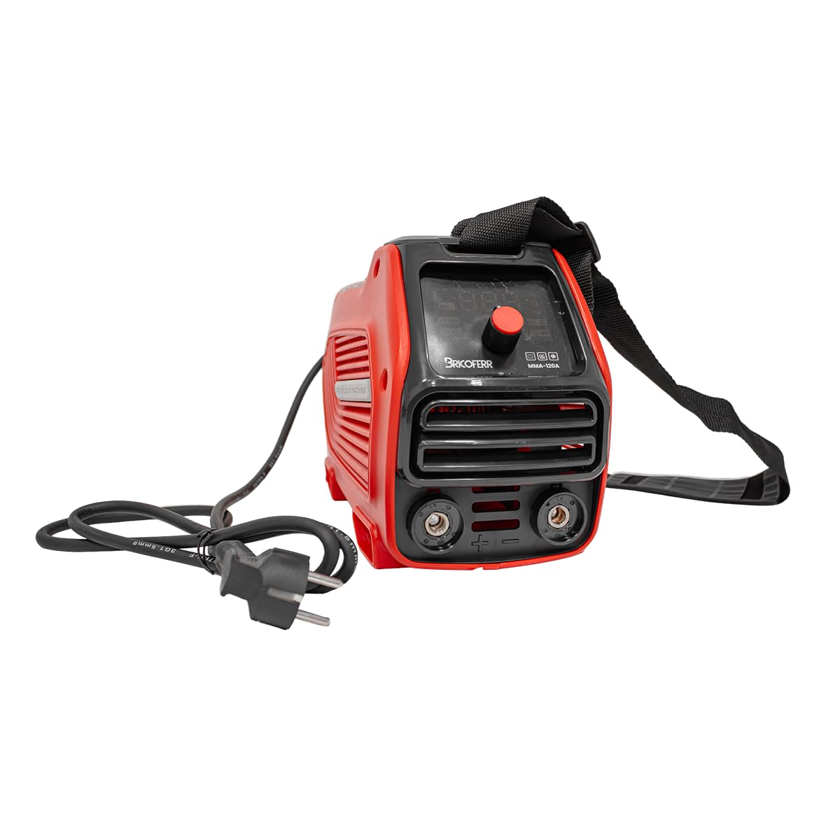 Bricoferr Soldador inverter 120A - 5100W, Electrodos de 1,6-3,2 mm