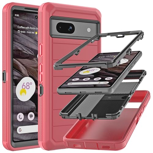 Coque pour Pixel 7A YmhxcY protection triple couche antichoc robuste 6,1 pouces