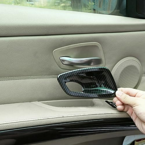 Adhesivo de manija interior de puerta BMW E92 E93 2007-2013 estilo carbono 4